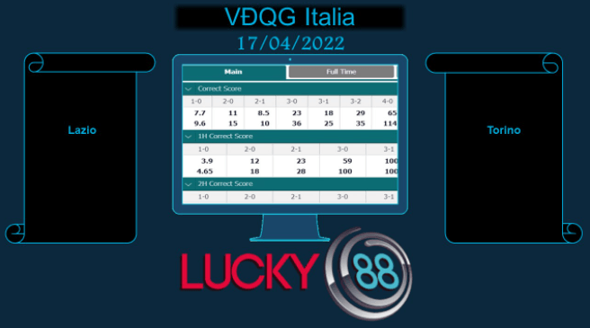 LUCKY88 Lazio vs Torino , Soi kèo bóng đá hôm nay 17/04/2022, VĐQG Italia